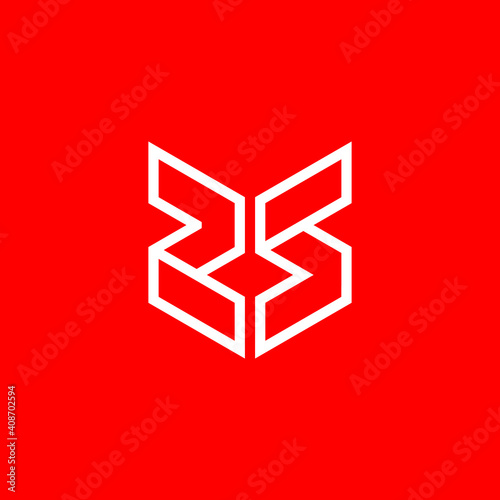 Vector illustration of a logo design forming letters and symbols