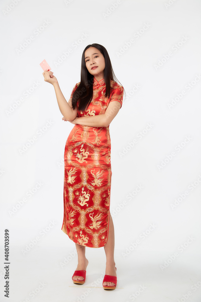 Young Asian woman Online shopping Young Asian woman Online shopping