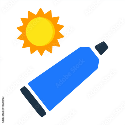 Sun cream or Tube icon