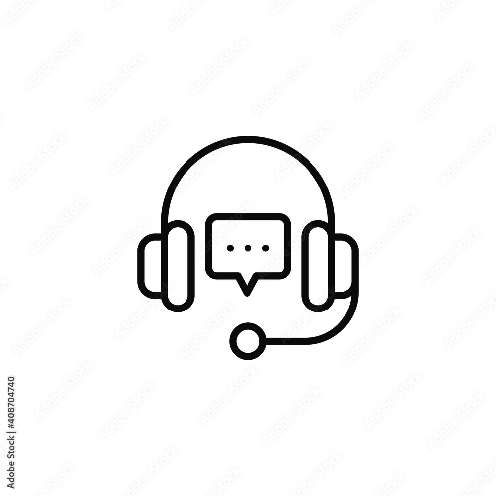 Help and support icon. Simple line style for web template and app. Call center, assist, service, contact, phone, computer, info, vector illustration design on white background. EPS 10 Help and support icon. Simple line style for web template and app. Call center, assist, service, contact, phone, computer, info, vector illustration design on white background. EPS 10