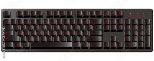 カッコいいハイセンスな黒いゲーミングキーボード