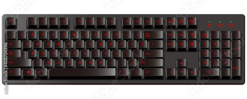 カッコいいハイセンスな黒いゲーミングキーボード