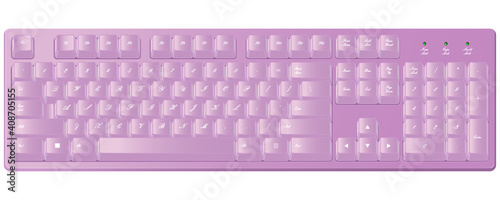 おしゃれで可愛いピンク色のゲーミングキーボード