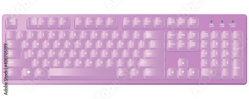 おしゃれで可愛いピンク色のゲーミングキーボード
