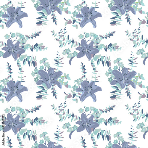 vector floral seamless pattern