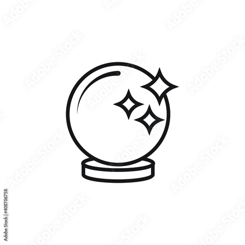 Crystall ball icon design. vector illustration