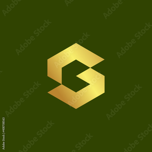 Vector illustration of a logo design forming letters and symbols