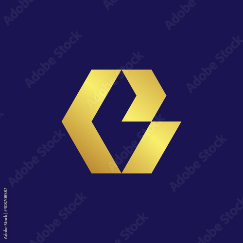Vector illustration of a logo design forming letters and symbols