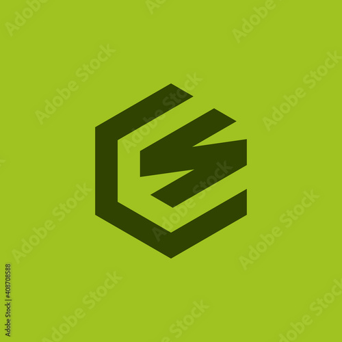 Vector illustration of a logo design forming letters and symbols