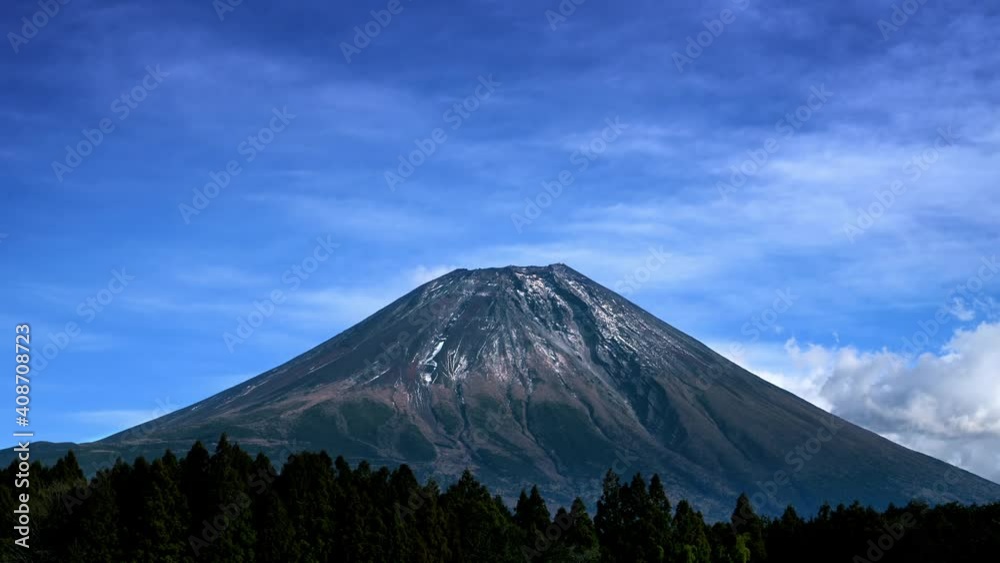 Time lapse mountain, Mt.Fuji in Japan Time lapse mountain, Mt.Fuji in Japan