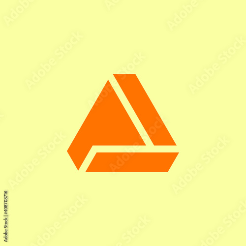 Vector illustration of a logo design forming letters and symbols