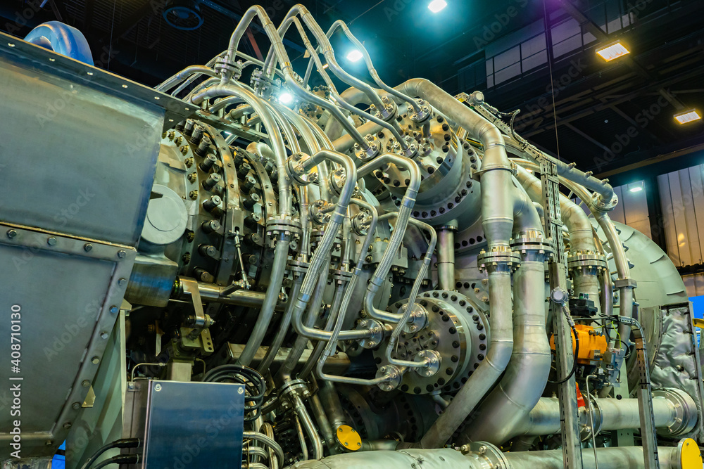Compressor station equipment. Gas compressor station at a processing