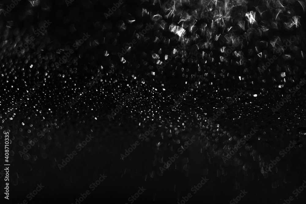 Close-up of water drop on glass with blur bokeh background. High quality photo Close-up of water drop on glass with blur bokeh background. High quality photo