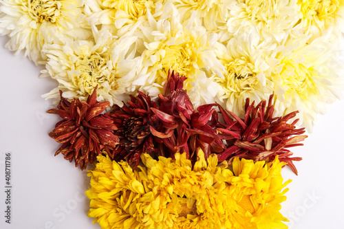 Orange and yellow Marigold Flower decoration for indian festival