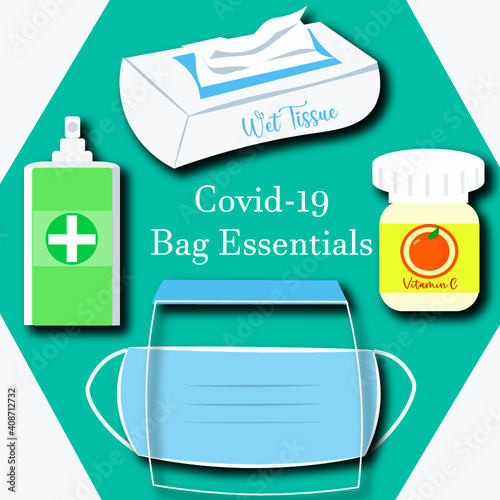 COVID-19 Essentials, Bag Essentials, Anti COVID, COVID-19 Prevention, COVID-19 Disinfectant