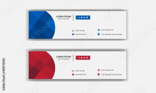 modern Corporate email signature collection.