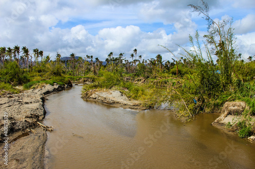 Vanuatu after cyclone Pam destruction
