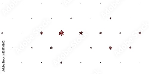 Light Purple vector pattern with coronavirus elements.