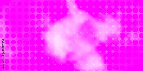 Light Pink vector background with spots.