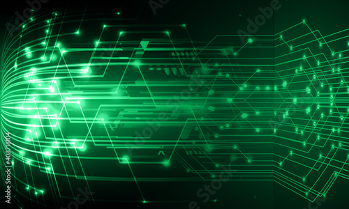 cyber circuit future technology concept background © titima157