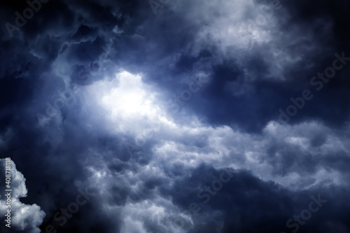 Dramatic Clouds Background © Sabphoto