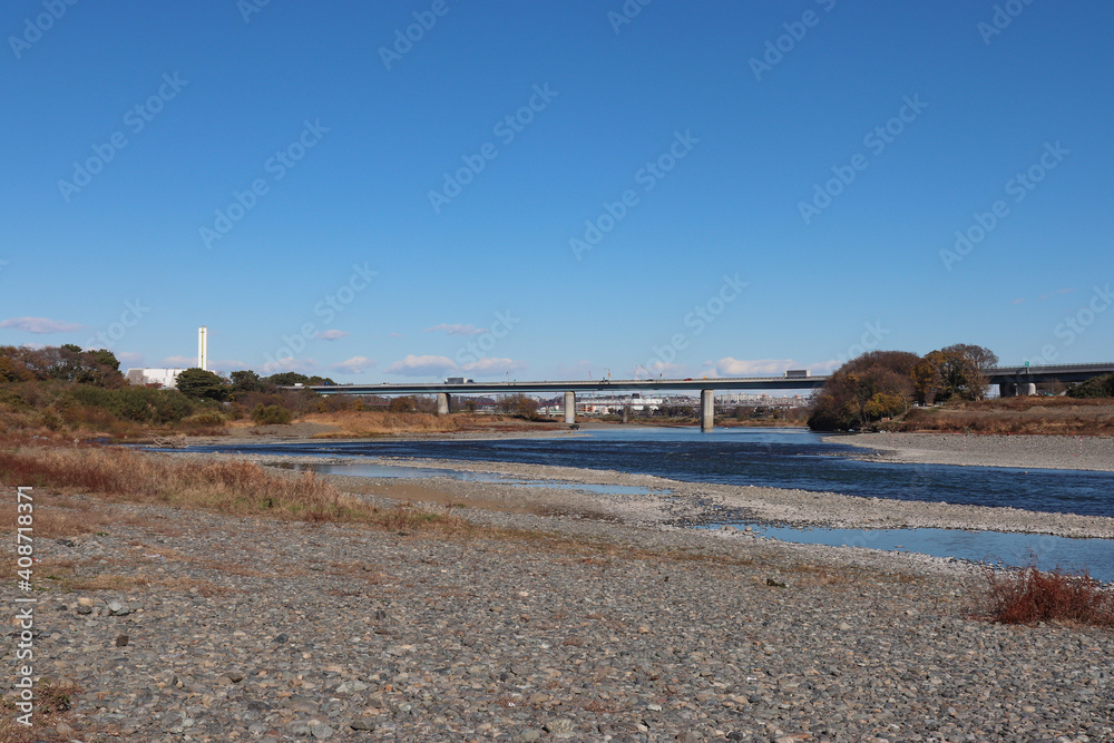 相模川(神奈川県厚木市) 相模川(神奈川県厚木市)