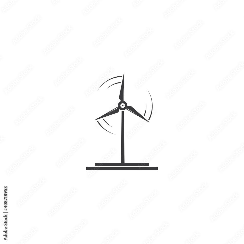 wind turbine icon vector illustration design template