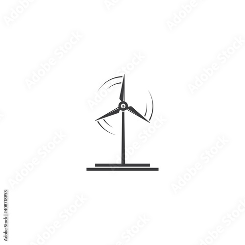 wind turbine icon vector illustration design template