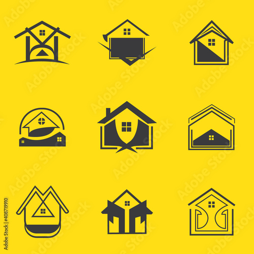 Real Estate Logo Icon Template For Business And Company
