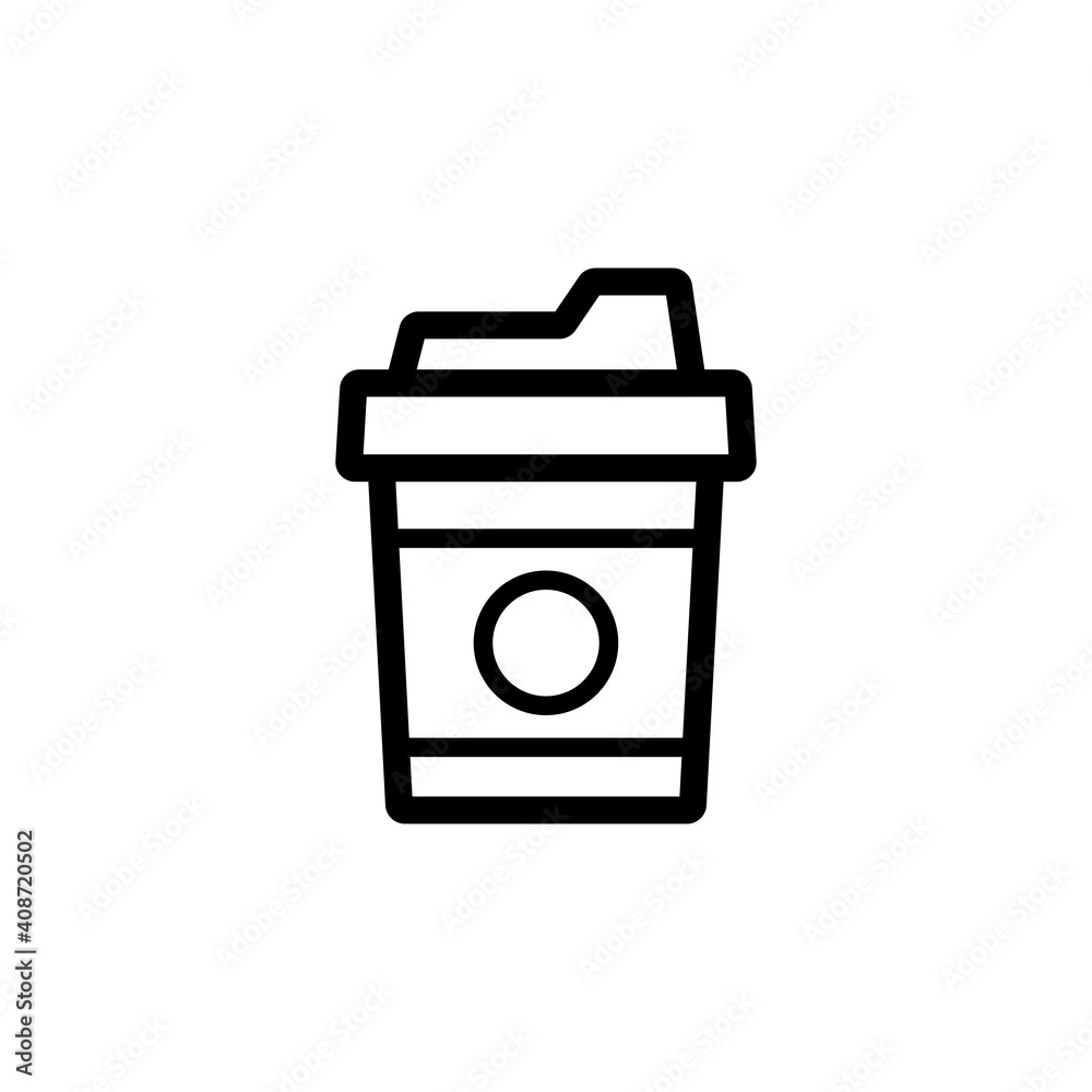 coffee paper cup icon vector