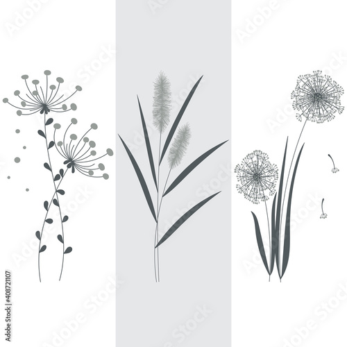 Image of hand drawn flowers.