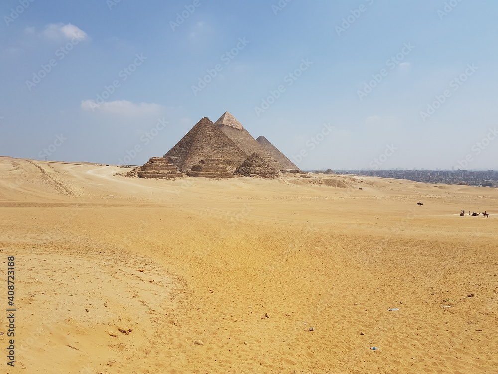 Pyramids of Giza in Egypt 