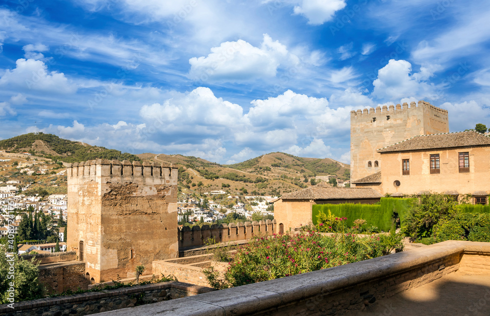 Arabic castle with cloudsky