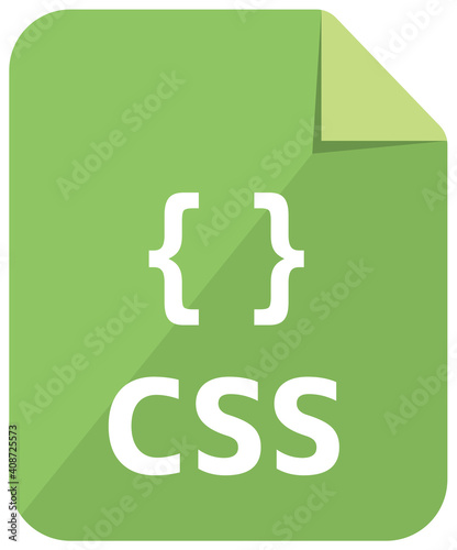 CSS icon | Major programming language vector icon illustration  ( color version )