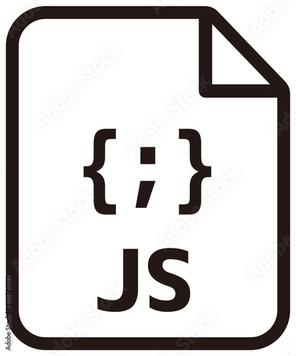 Javascript icon | Major programming language vector icon illustration