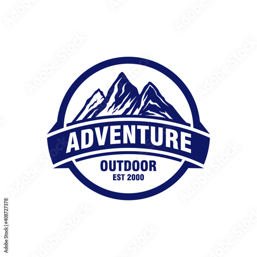 MOUNTAIN ADVENTURE OURDOOR -  LOGO DESIGN TEMPLATE