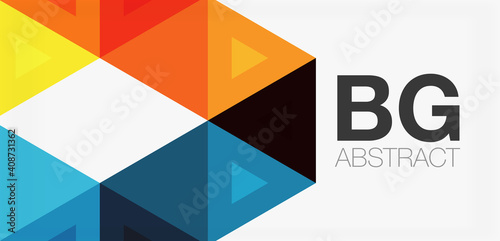 Free Download Mosaic triangle pattern abstract background for cover, banner, flyer and poster and other template - GFXLoad