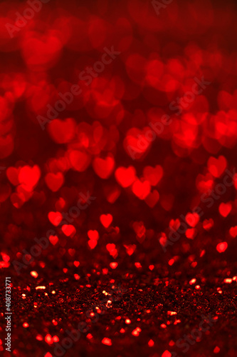 background with bokeh and hearts
