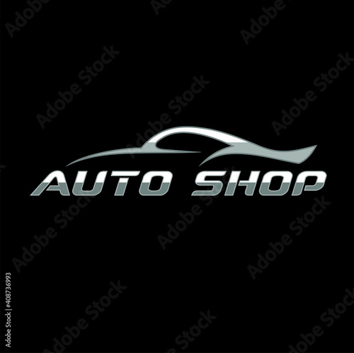 icon or logo template for auto shop, auto service. photo