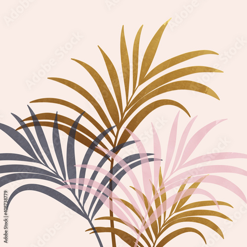 garden, monstera, tropical palm, forest leaves, exotic, foliage, flora, flower, natural, leaf, plant, golden, luxury, gold, template, leaves, floral, earth tones, postcard, cover, modern, watercolors,
