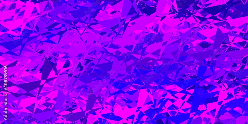 Light blue, red vector background with triangles. Light blue, red vector background with triangles.