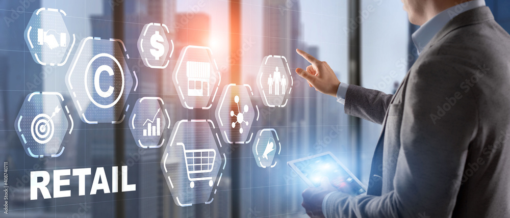 Online retail business. Marketing on social media network platform. Online retail business. Marketing on social media network platform.