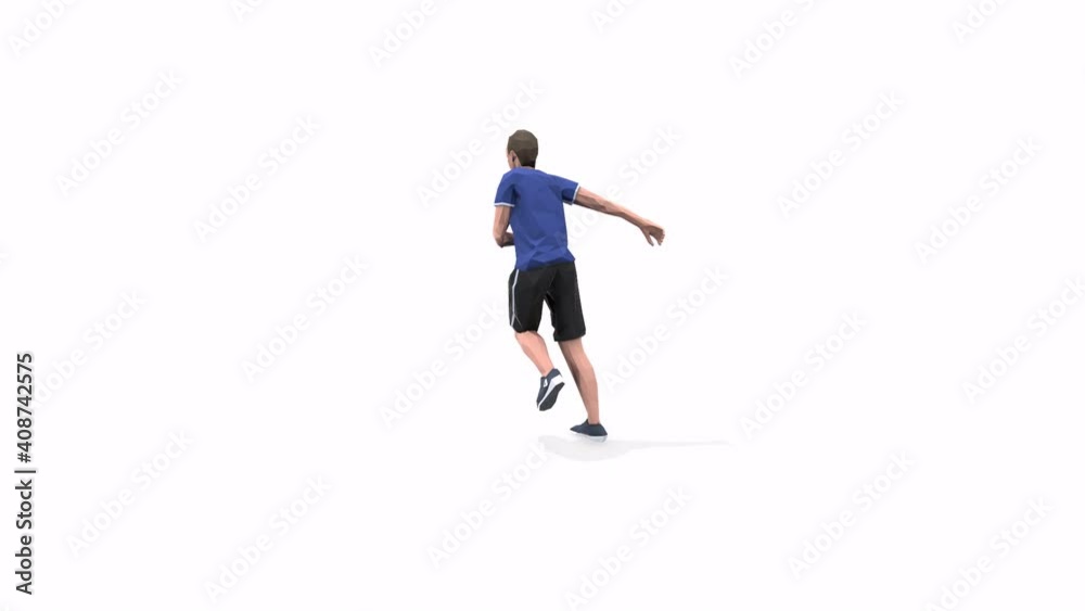 Man exercise animation 3d model on a white background in the blue t-shirt. Low Poly Style
Turntable camera view.
Man exercise animation 3d model on a white background in the blue t-shirt. Low Poly Style
Turntable camera view.