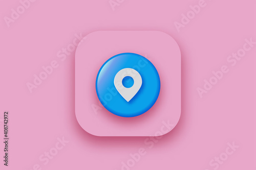 trend modern style realistic isolated map pin for decoration and covering GPS location Map pointer . Concept of navigation, transportation, delivery, global coordinate, dot, needle tip, ui and journey
