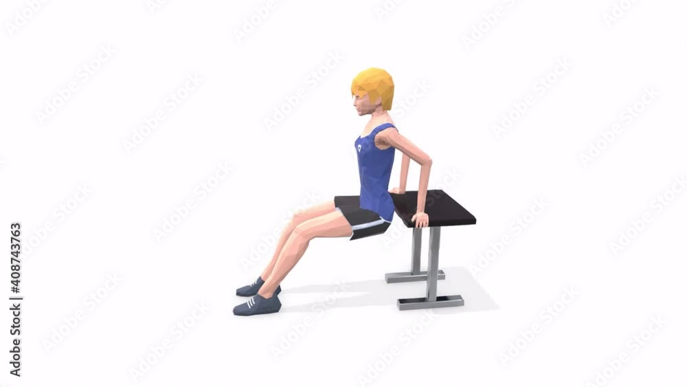 Woman exercise animation 3d model on a white background in the t-shirt. Low Poly Style
Turntable camera view. Woman exercise animation 3d model on a white background in the t-shirt. Low Poly Style
Turntable camera view.
