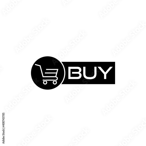 Buy icon  button isolated on white background