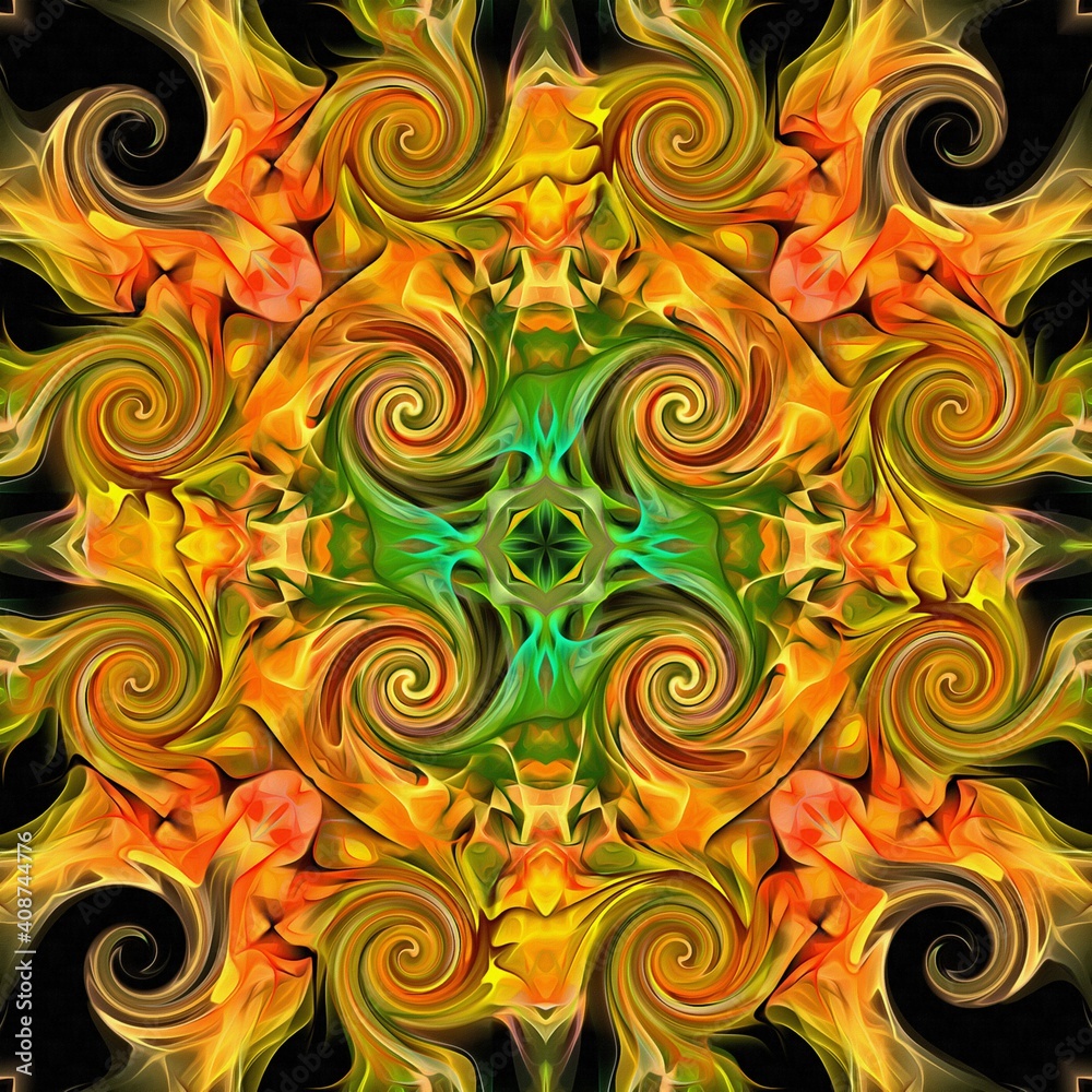 abstract symmetrical pattern palette, carpet texture of the elements of the brush strokes abstract symmetrical pattern palette, carpet texture of the elements of the brush strokes
