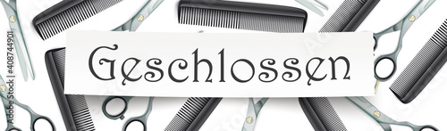 Friseursalon Geschlossen