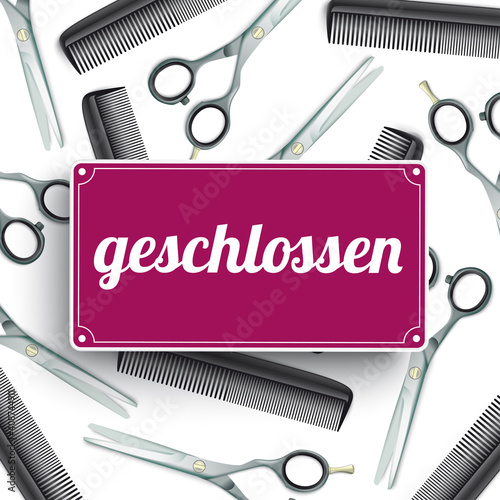 Friseursalon Geschlossen