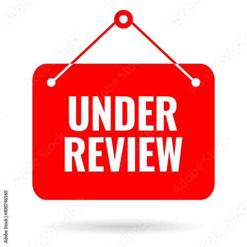 Under review vector sign